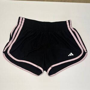 Adidas Women's Aeroready Lined 3” Shorts Black with Pink Trim